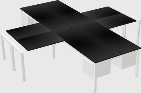 Bureau quadruple