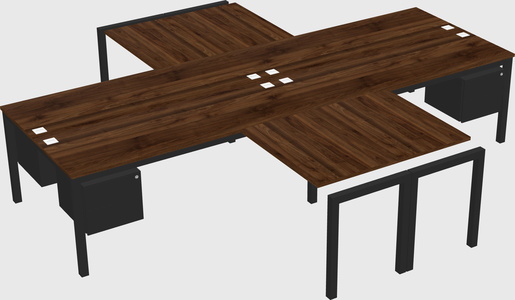 Bureau quadruple
