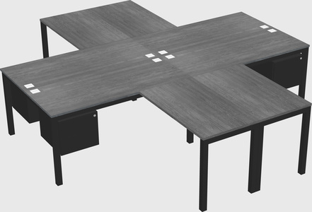 Bureau quadruple