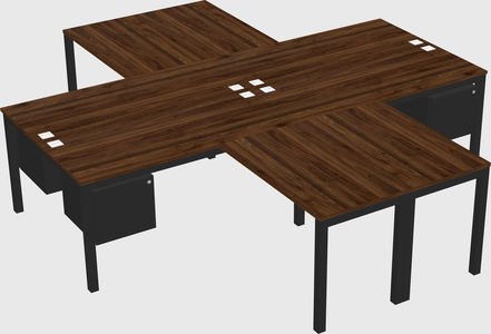 Bureau quadruple