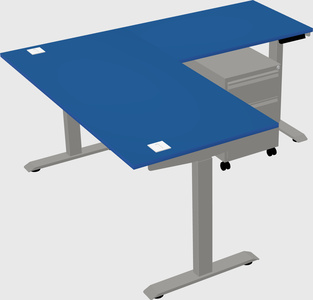 Height-adjustable desk - commercial grade