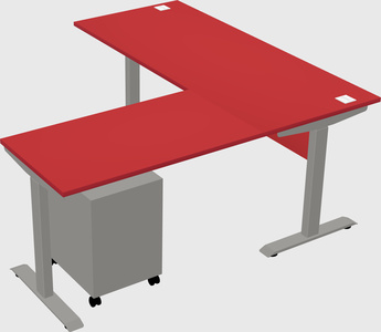 Height-adjustable desk - commercial grade