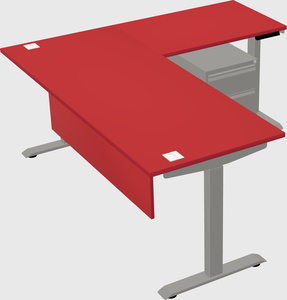 Height-adjustable desk - commercial grade