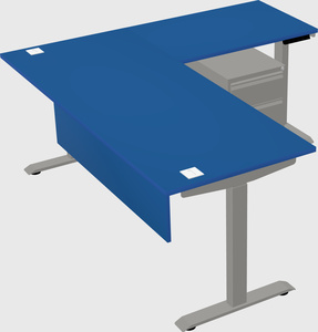 Height-adjustable desk - commercial grade