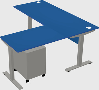 Height-adjustable desk - commercial grade
