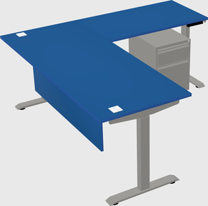 Height-adjustable desk - commercial grade