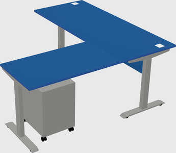 Height-adjustable desk - commercial grade