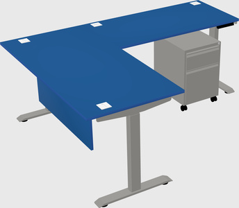 Height-adjustable desk - commercial grade