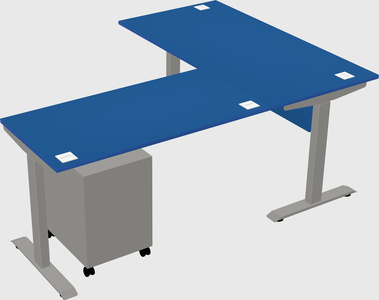 Height-adjustable desk - commercial grade