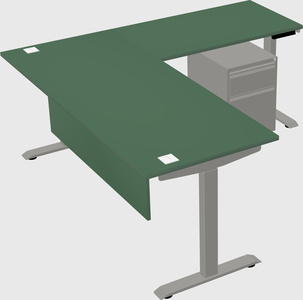 Height-adjustable desk - commercial grade