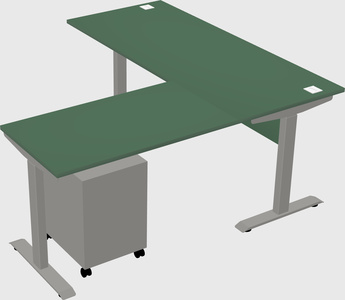 Height-adjustable desk - commercial grade