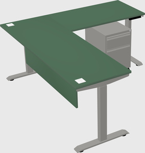 Height-adjustable desk - commercial grade