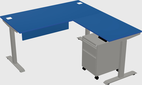 Height-adjustable desk - commercial grade