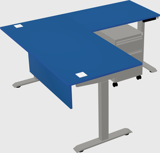 Height-adjustable desk - commercial grade