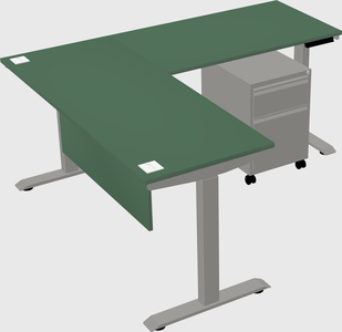 Height-adjustable desk - commercial grade