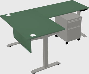 Height-adjustable desk - commercial grade