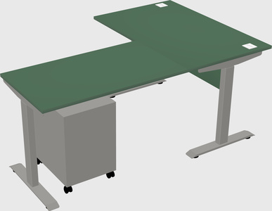 Height-adjustable desk - commercial grade
