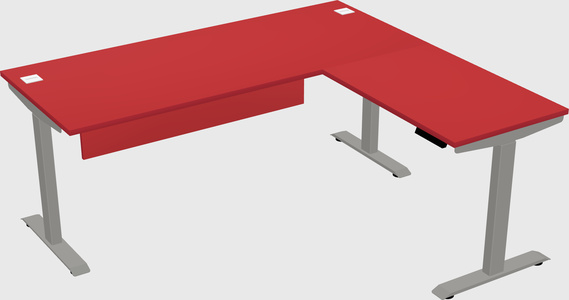 Height-adjustable desk - commercial grade