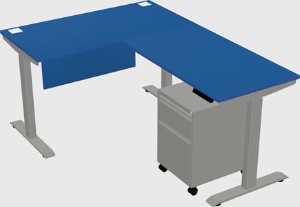 Height-adjustable desk - commercial grade