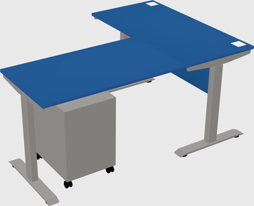 Height-adjustable desk - commercial grade