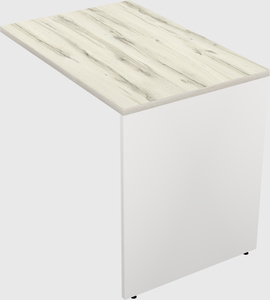 Desk return - wooden base