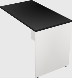Desk return - wooden base