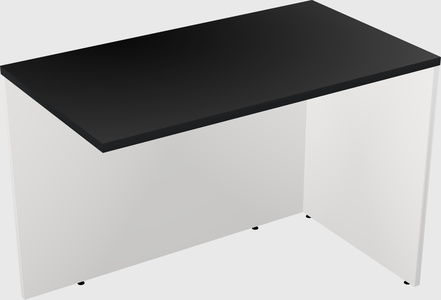 Desk return - wooden base