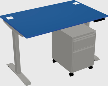 Height-adjustable desk - commercial grade