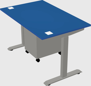 Height-adjustable desk - commercial grade