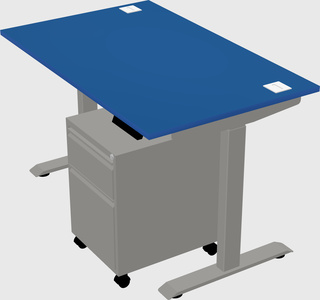 Height-adjustable desk - commercial grade