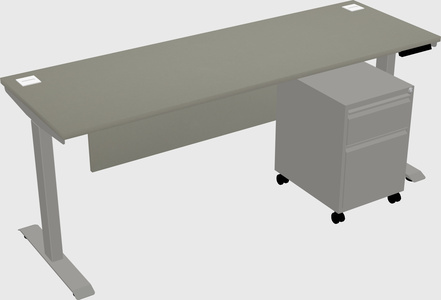 Height-adjustable desk - commercial grade