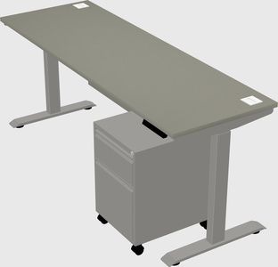 Height-adjustable desk - commercial grade