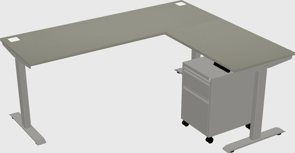 Height-adjustable desk - commercial grade