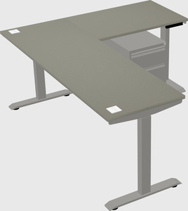 Height-adjustable desk - commercial grade