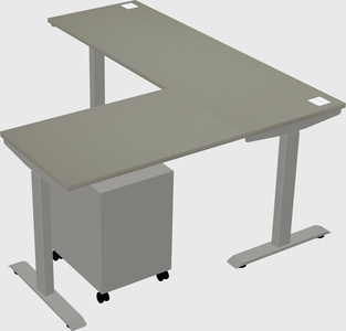 Height-adjustable desk - commercial grade