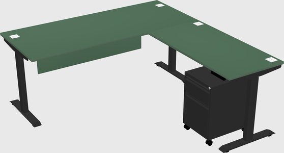 Height-adjustable desk - commercial grade