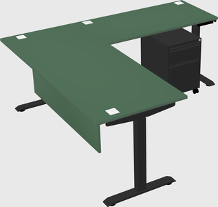 Height-adjustable desk - commercial grade