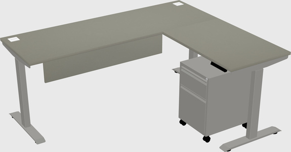 Height-adjustable desk - commercial grade
