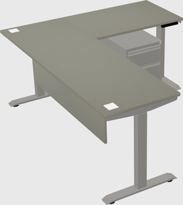 Height-adjustable desk - commercial grade