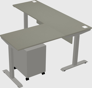 Height-adjustable desk - commercial grade