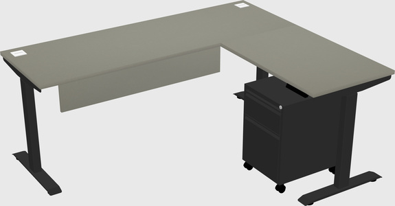Height-adjustable desk - commercial grade