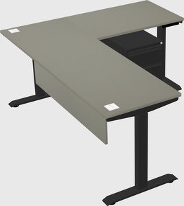 Height-adjustable desk - commercial grade