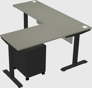 Height-adjustable desk - commercial grade