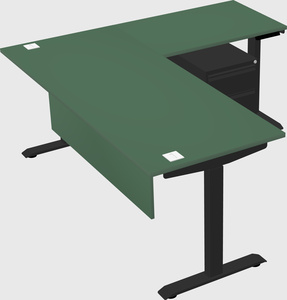 Height-adjustable desk - commercial grade