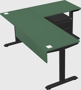 Height-adjustable desk - commercial grade