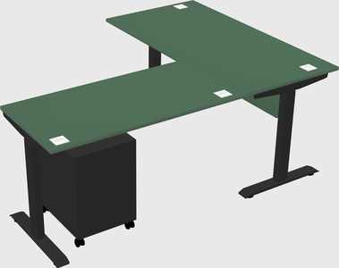 Height-adjustable desk - commercial grade