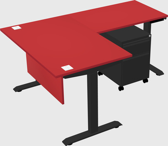 Height-adjustable desk - commercial grade