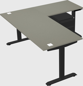 Height-adjustable desk - commercial grade