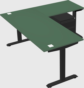 Height-adjustable desk - commercial grade