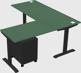 Height-adjustable desk - commercial grade